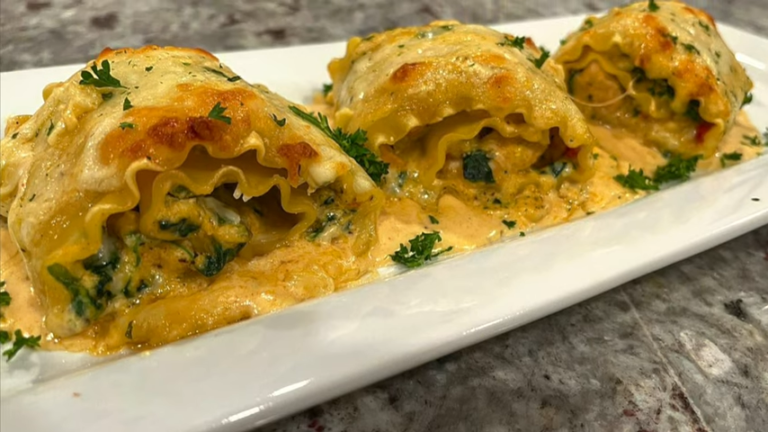 salmon lasagna rolls