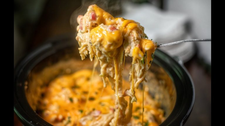 Crockpot Chicken Spaghetti