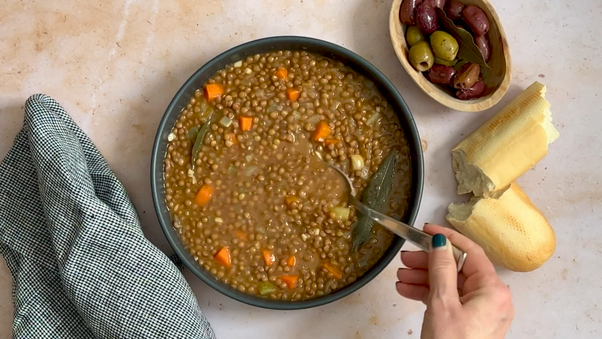 Greek lentil soup recipe