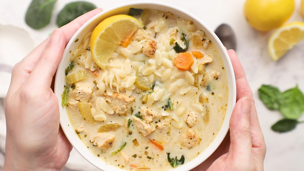 Lemon Chicken Orzo Soup Recipe