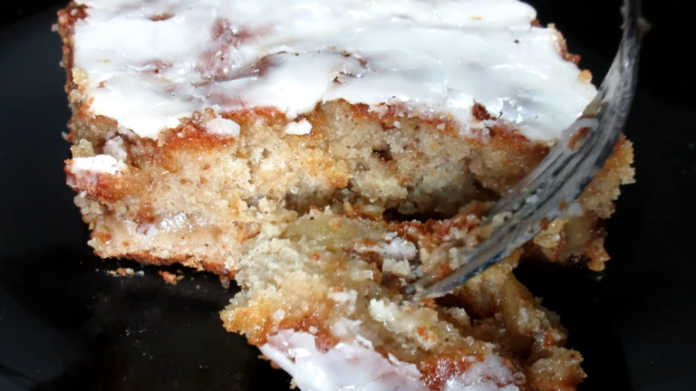 Apple Fritter Cake Recipe with a Glaze